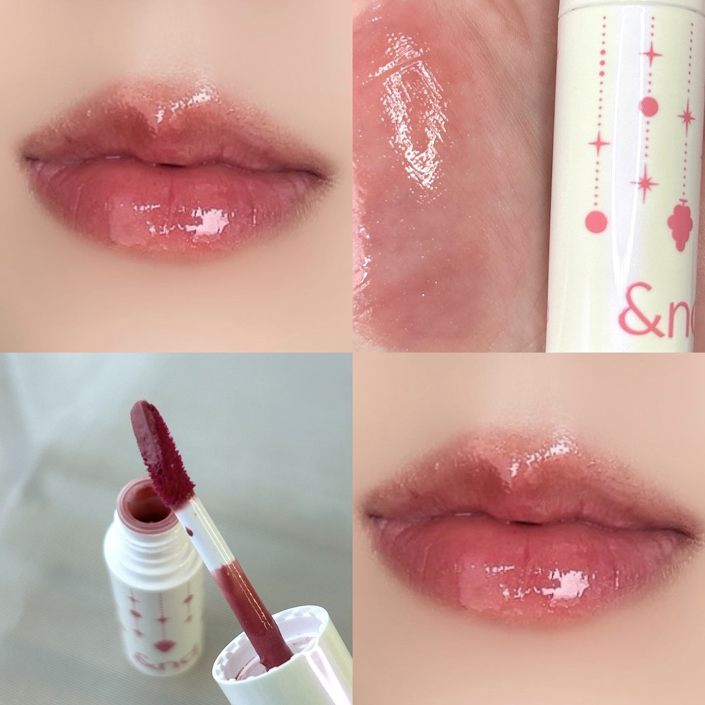 アンドバイロムアンド グラッシーボムティント/&nd by rom&nd/リップティントを使ったクチコミ(8枚目)