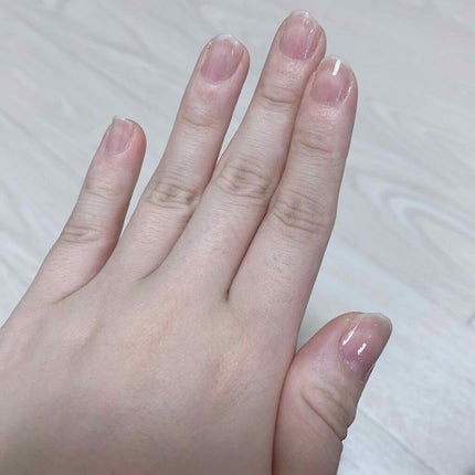 ウォータリーネイルジェル クイックグロス /D-UP/オールインワンネイルを使ったクチコミ(3枚目)