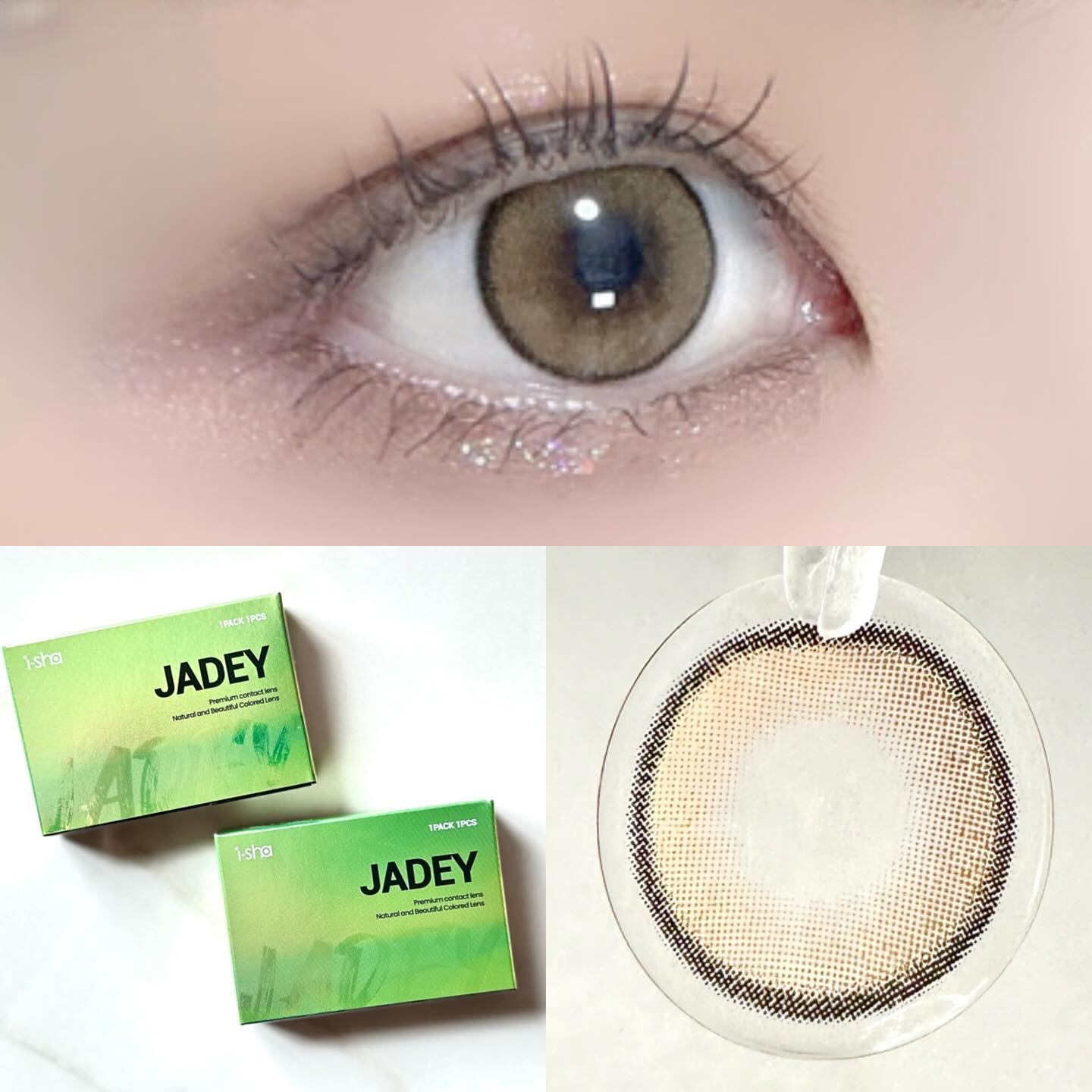 i-SHA JADEY /蜜のレンズ/カラーコンタクトレンズを使ったクチコミ（1枚目）