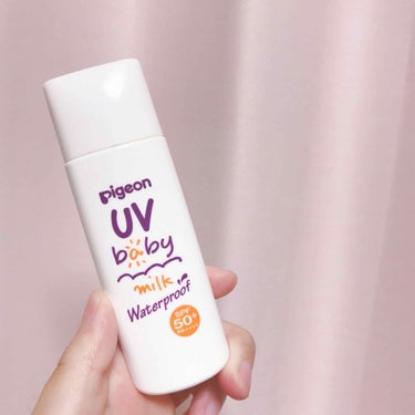 ピジョン UVベビーミルク ウォータープルーフ SPF50のクチコミ「

Pigeon(ピジョン) UV baby milk 🍼♡♡
ウォータープルーフ SPF50.....」（2枚目）