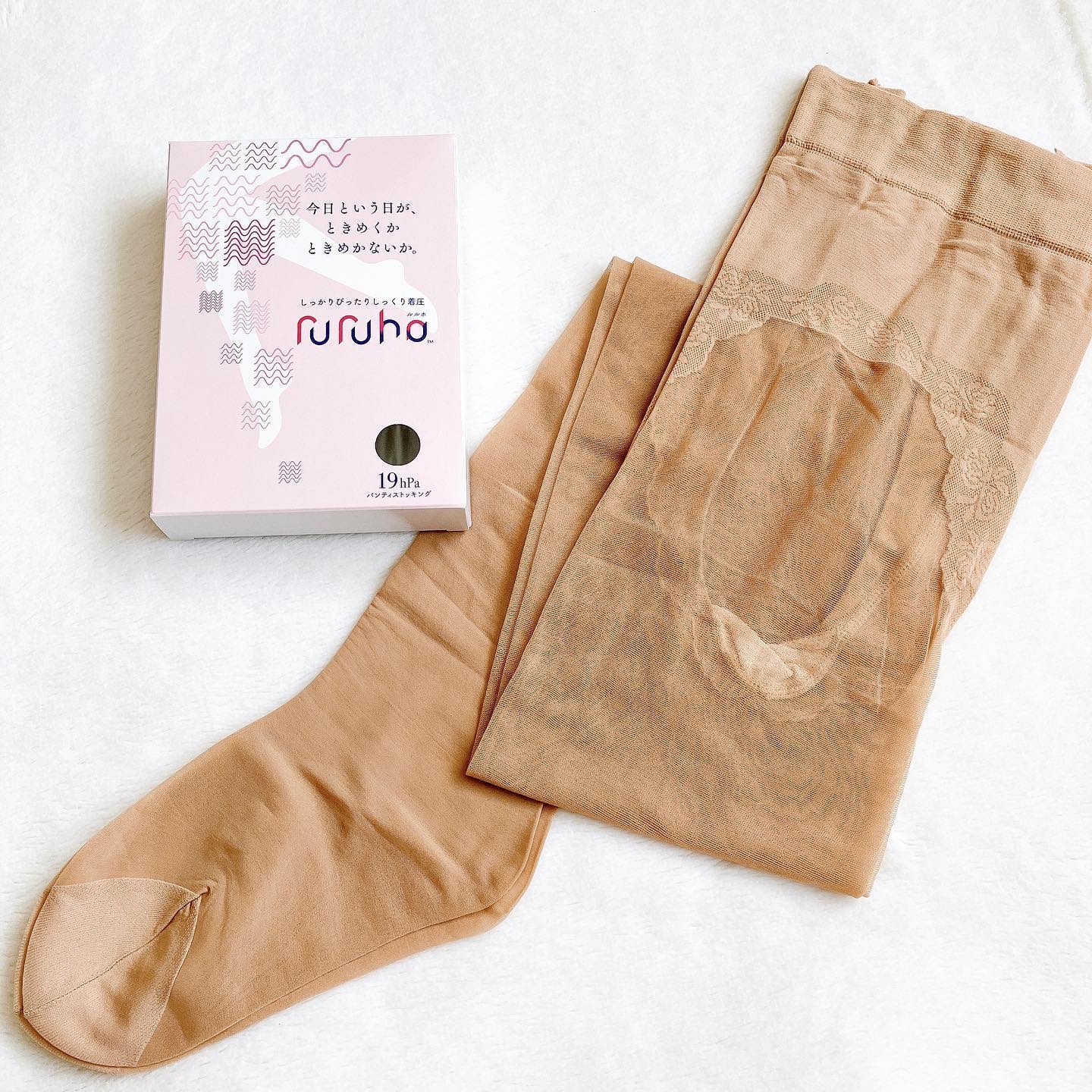 ruruho19（パンティストッキングタイプ）/ruruho/着圧ソックス・レギンスを使ったクチコミ（1枚目）