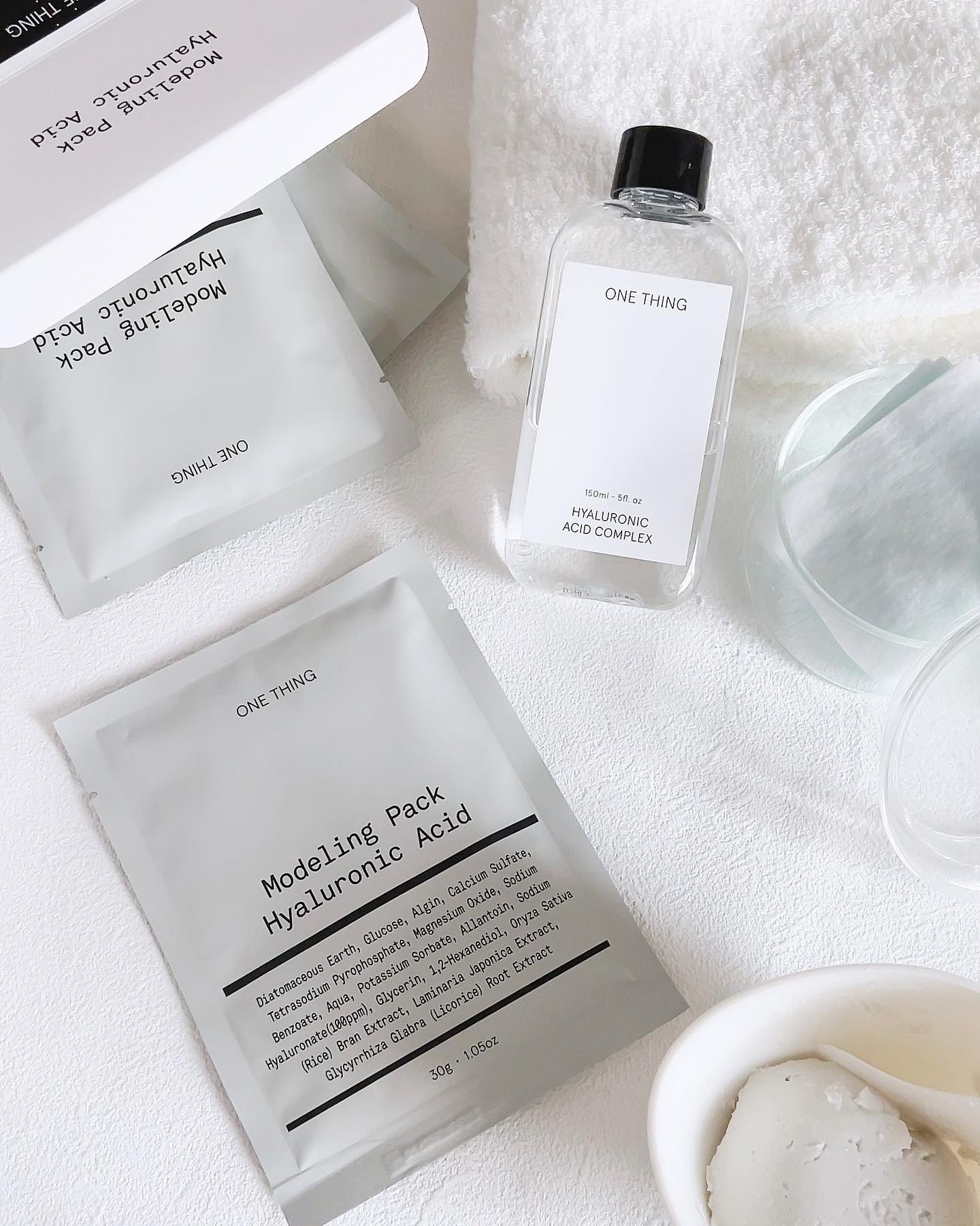 モデリングパック ヒアルロン酸 /ONE THING/洗い流すパック・マスクを使ったクチコミ（1枚目）