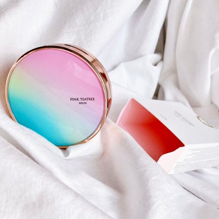 ピンクティーツリーカバークッション/APLIN/クッションファンデーションを使ったクチコミ(5枚目)