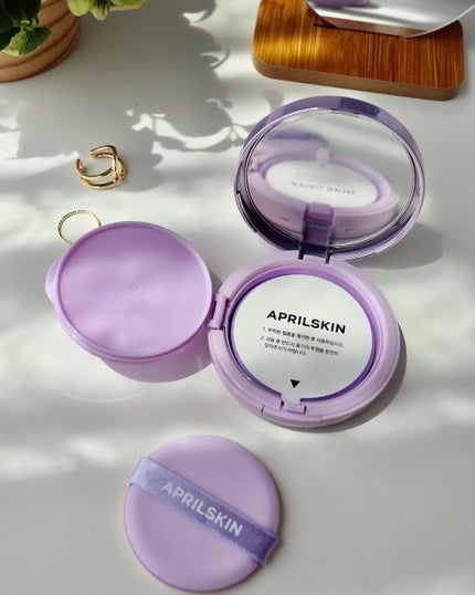 ウルトラスリムクッション+レフィルセット/APRILSKIN/クッションファンデーションを使ったクチコミ(4枚目)