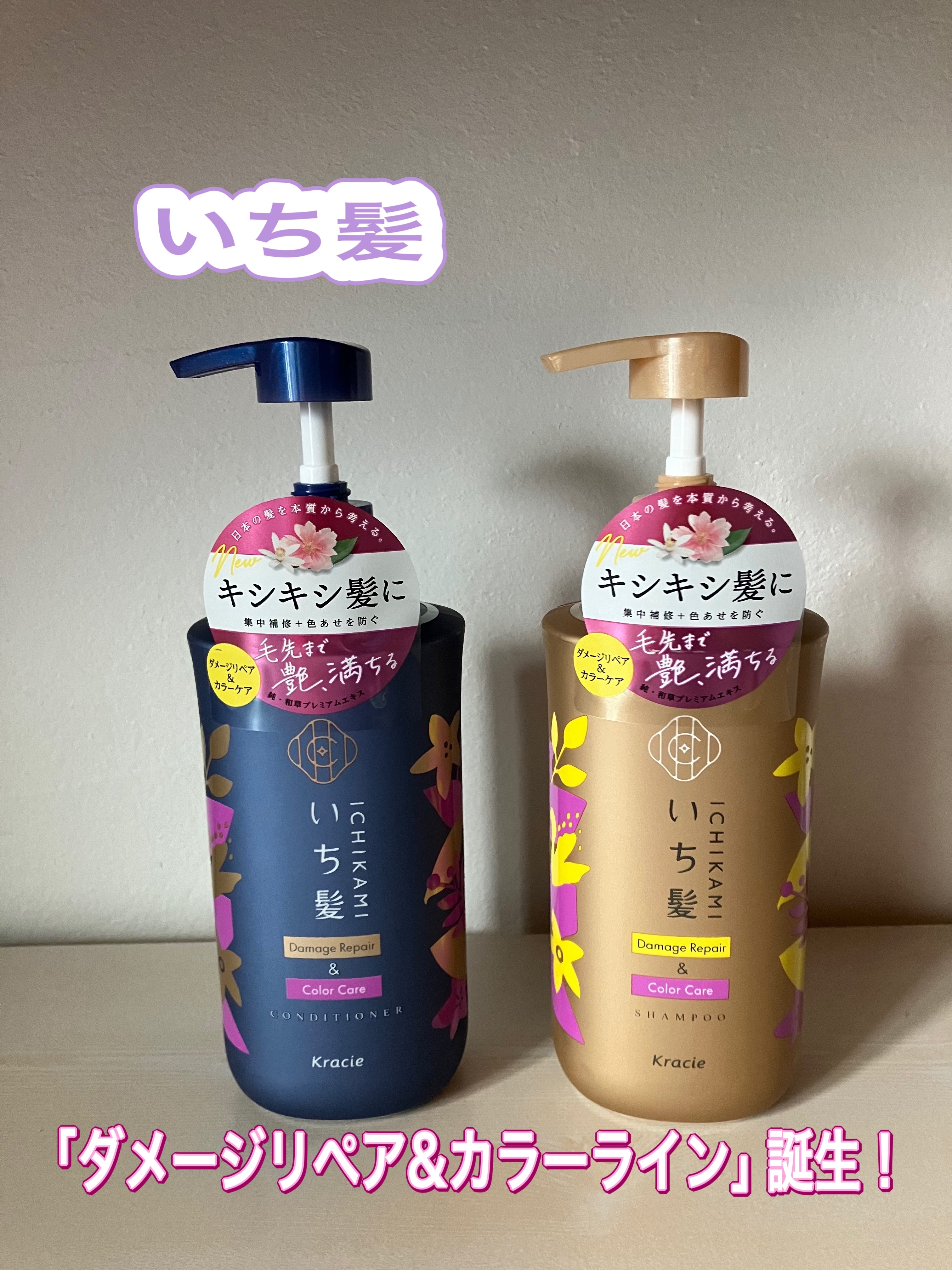 いち髪さんの「ダメージリペア&カラーケアシャンプー/コンディショナー」をLIPSさんからいただきました(*´꒳`*)

いち髪から「ダメージリペア&カラーケア」ライン誕生✨

ヘアカラーなどのダメージによるキシキシ髪でお悩みの方へ😊髪ダメ