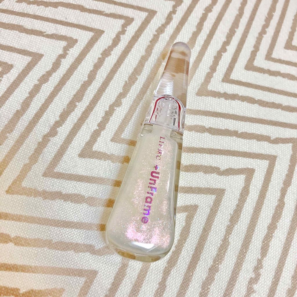 LIP38℃ +UnFrame<ホログラフィック>/UZU BY FLOWFUSHI/リップグロスを使ったクチコミ(1枚目)