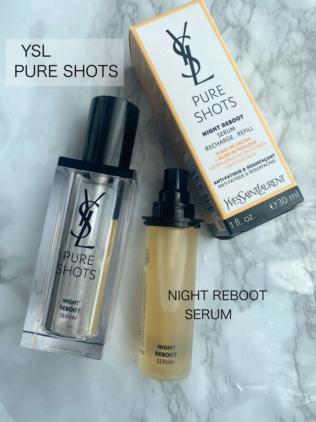 ピュアショット ナイト リチャージセラム/YVES SAINT LAURENT BEAUTE/美容液を使ったクチコミ(1枚目)