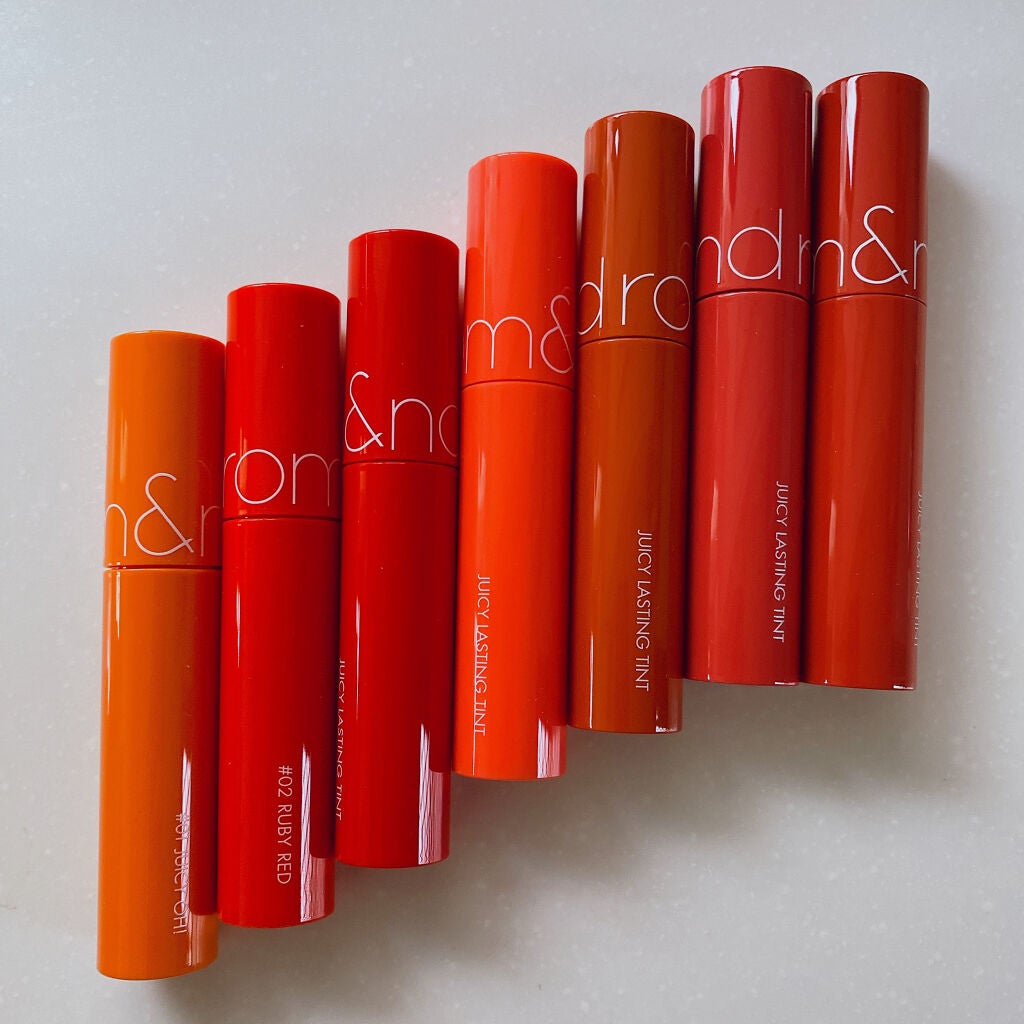ジューシーラスティングティント/rom&nd/リップティントを使ったクチコミ(7枚目)