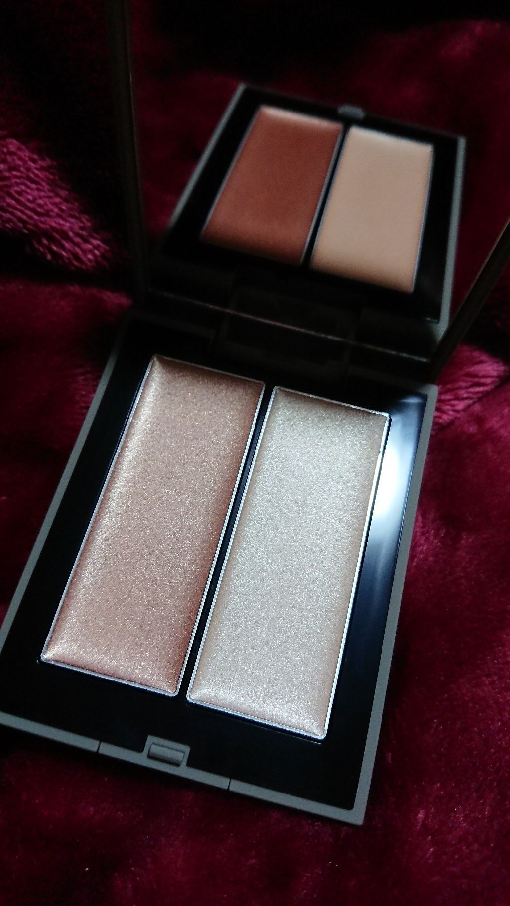 THREE シマリング グロー デュオ/THREE/クリームハイライトを使ったクチコミ（1枚目）