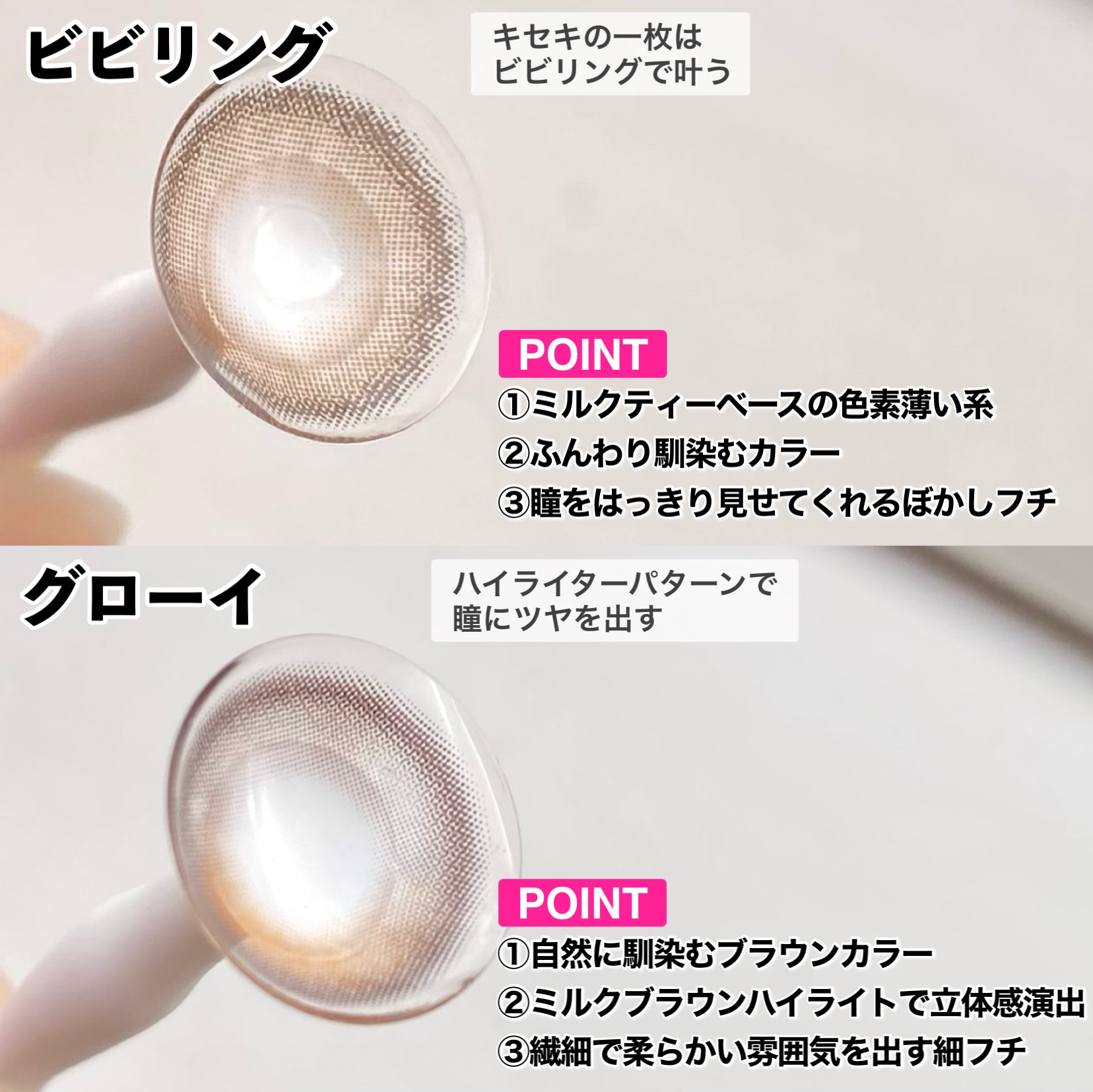 Glowy 1day/OLENS/ワンデー（１DAY）カラコンを使ったクチコミ（3枚目）