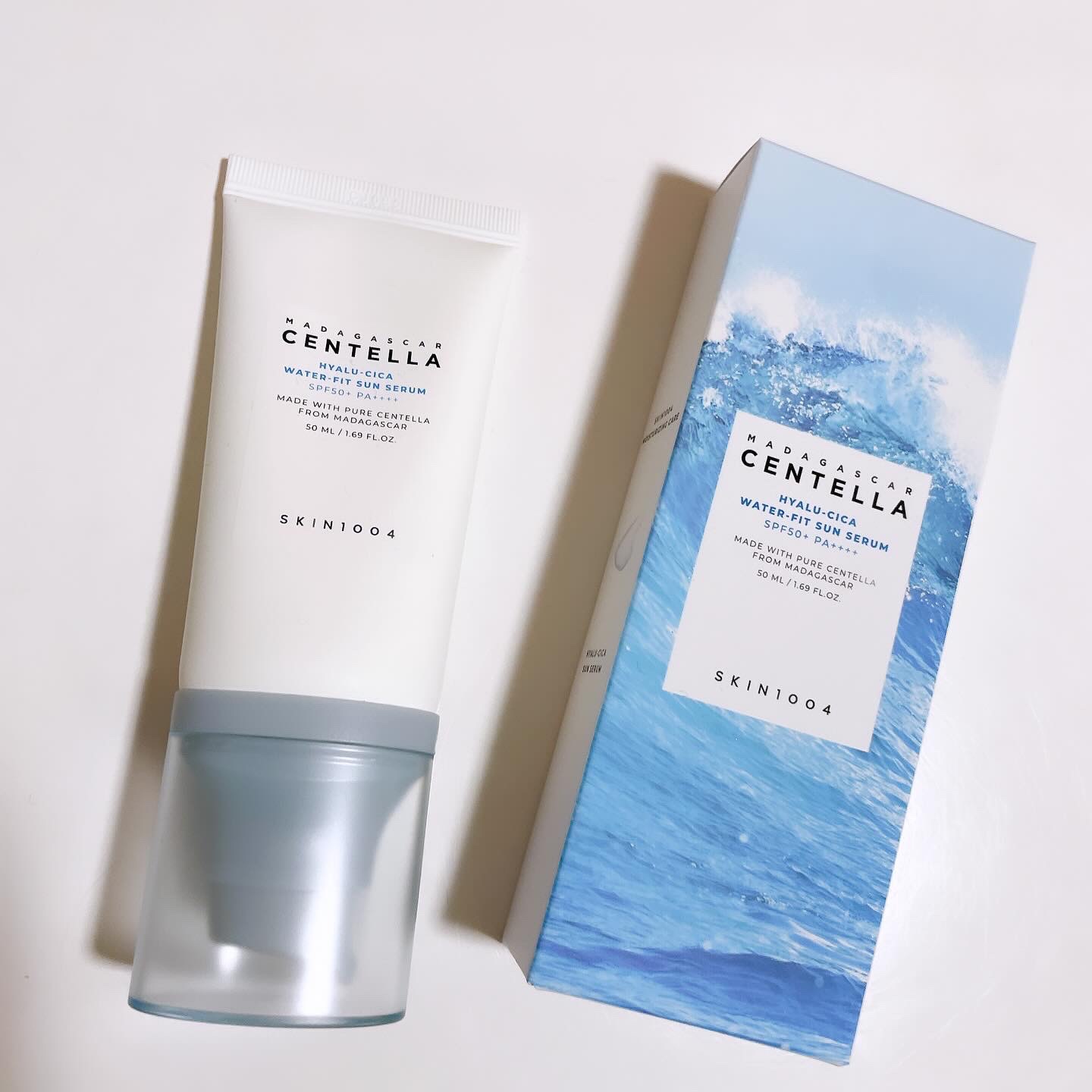 ヒアルーシカ ウォーターフィット サンセラム/SKIN1004/日焼け止めローションを使ったクチコミ（1枚目）