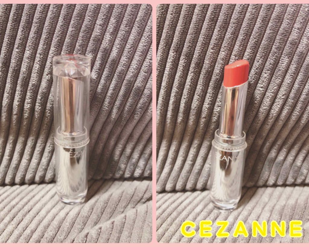 ラスティンググロスリップ/CEZANNE/口紅を使ったクチコミ（1枚目）