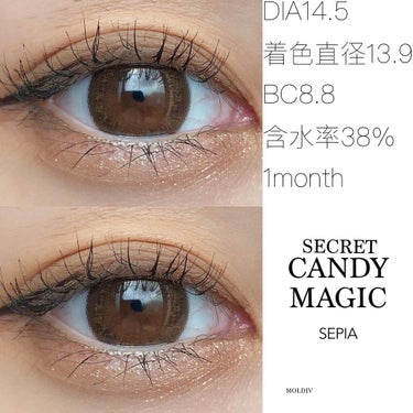 secretcandymagic Premium(シークレットキャンディーマジックプレミア）1month/secret candymagic/１ヶ月（１MONTH）カラコンを使ったクチコミ（2枚目）