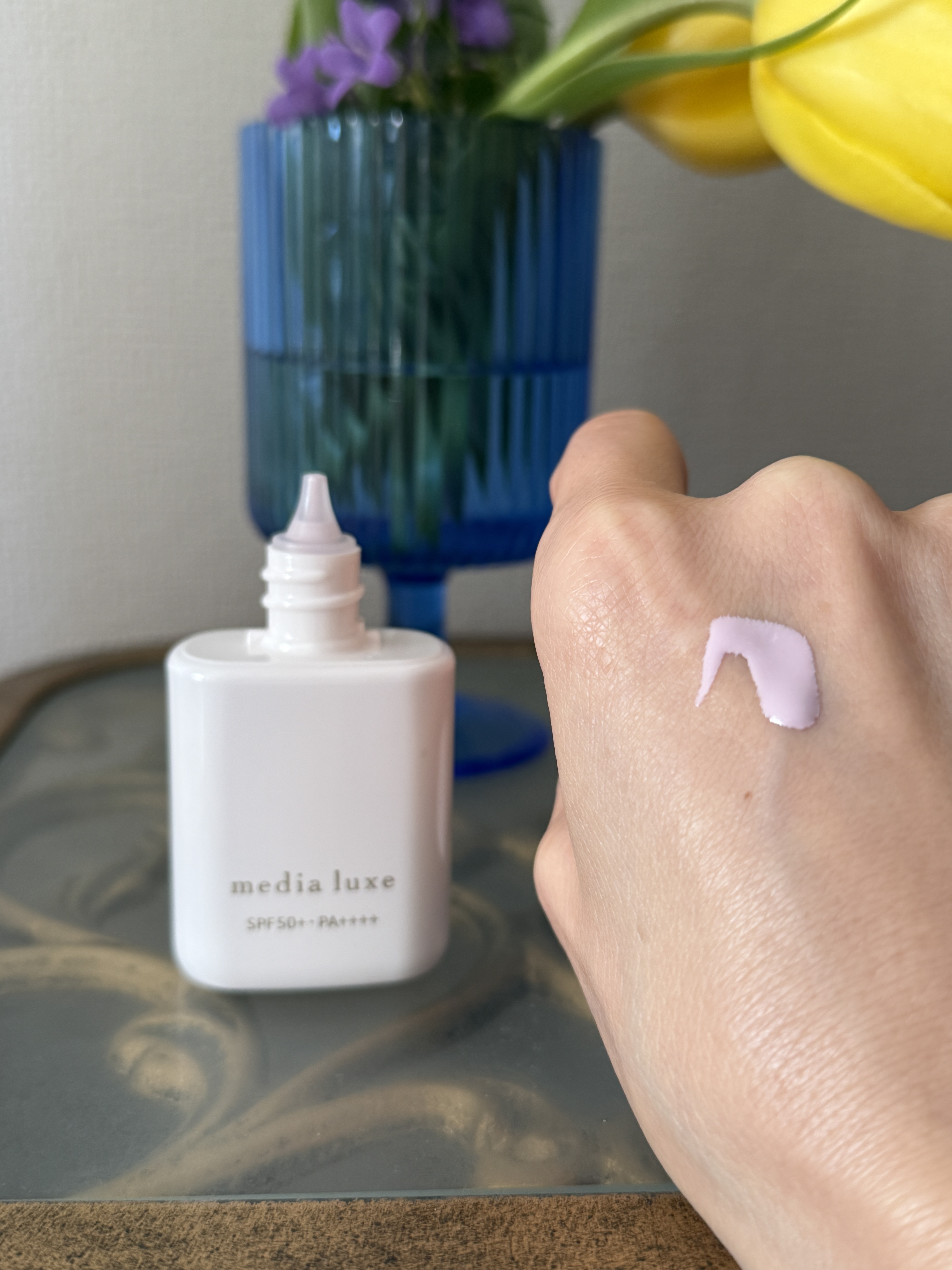 ラスティングベース/media luxe/化粧下地を使ったクチコミ（1枚目）