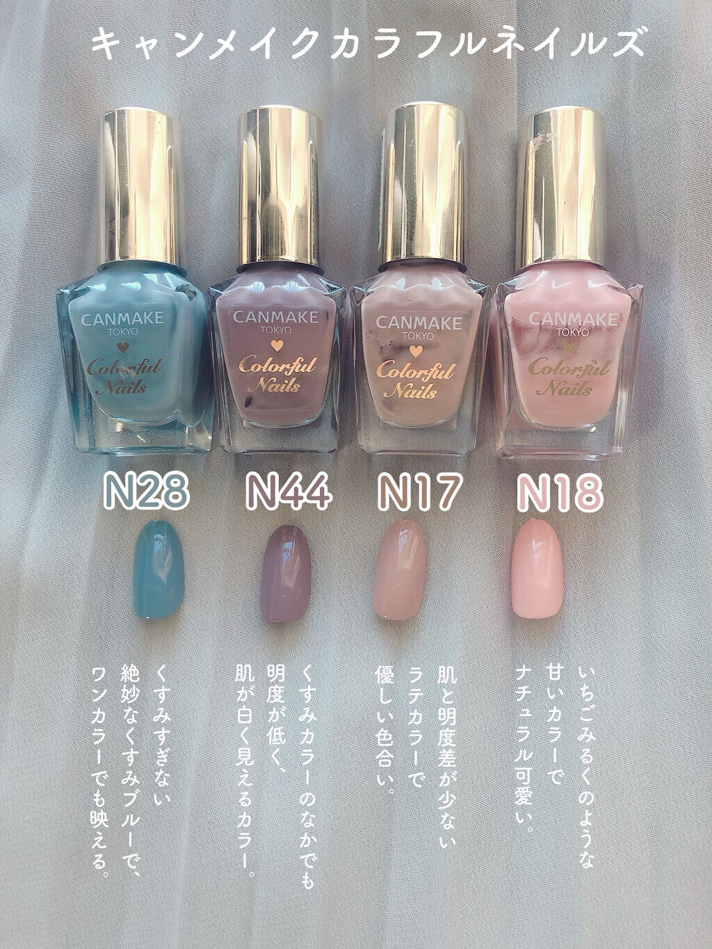 カラフルネイルズ/キャンメイク/マニキュアを使ったクチコミ（2枚目）