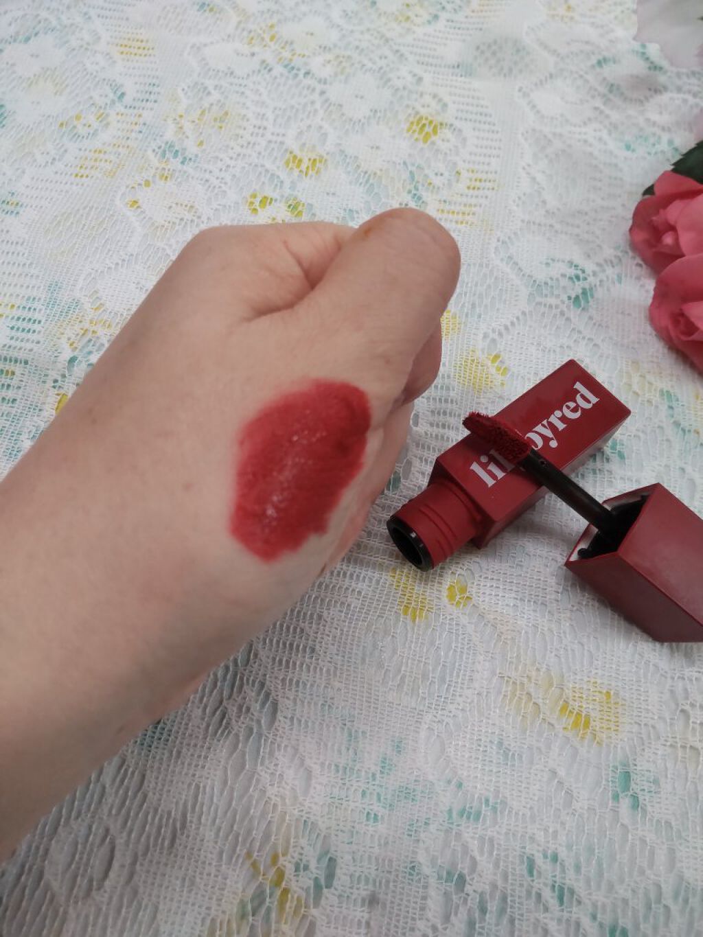 ムードライアー ベルベットティント/lilybyred/リップティントを使ったクチコミ（1枚目）