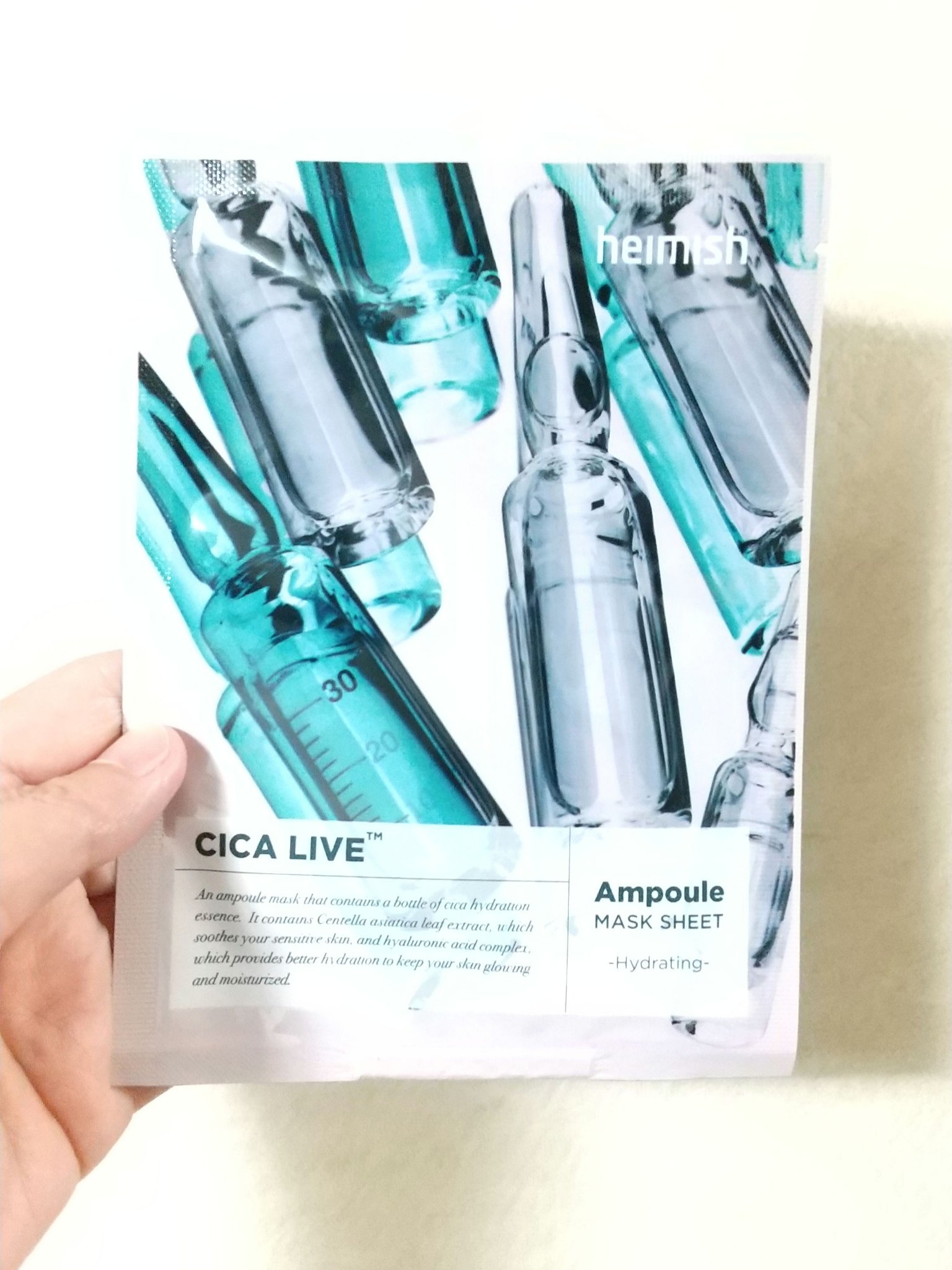  Cica Live Ampoule Mask/heimish/シートマスク・パックを使ったクチコミ（1枚目）