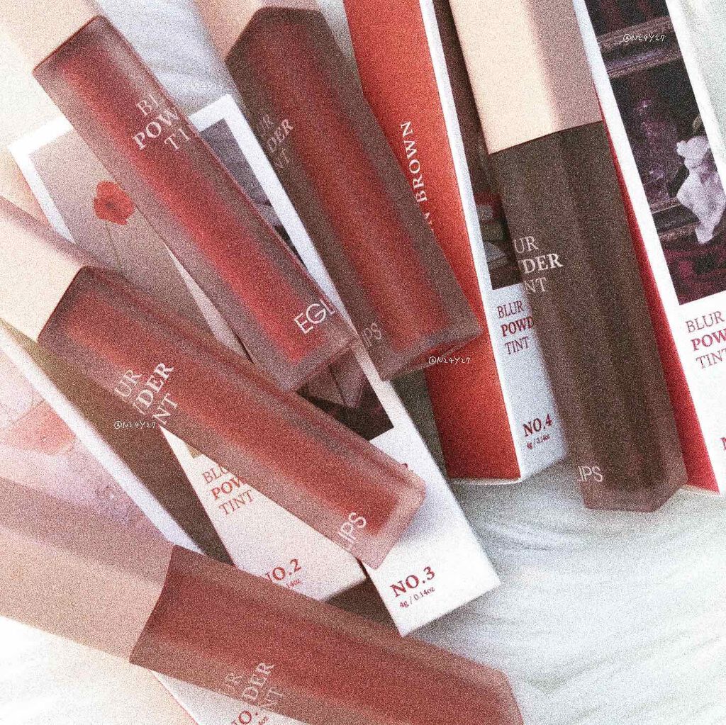 ブラーパウダーティント/EGLIPS/リップティントを使ったクチコミ（1枚目）