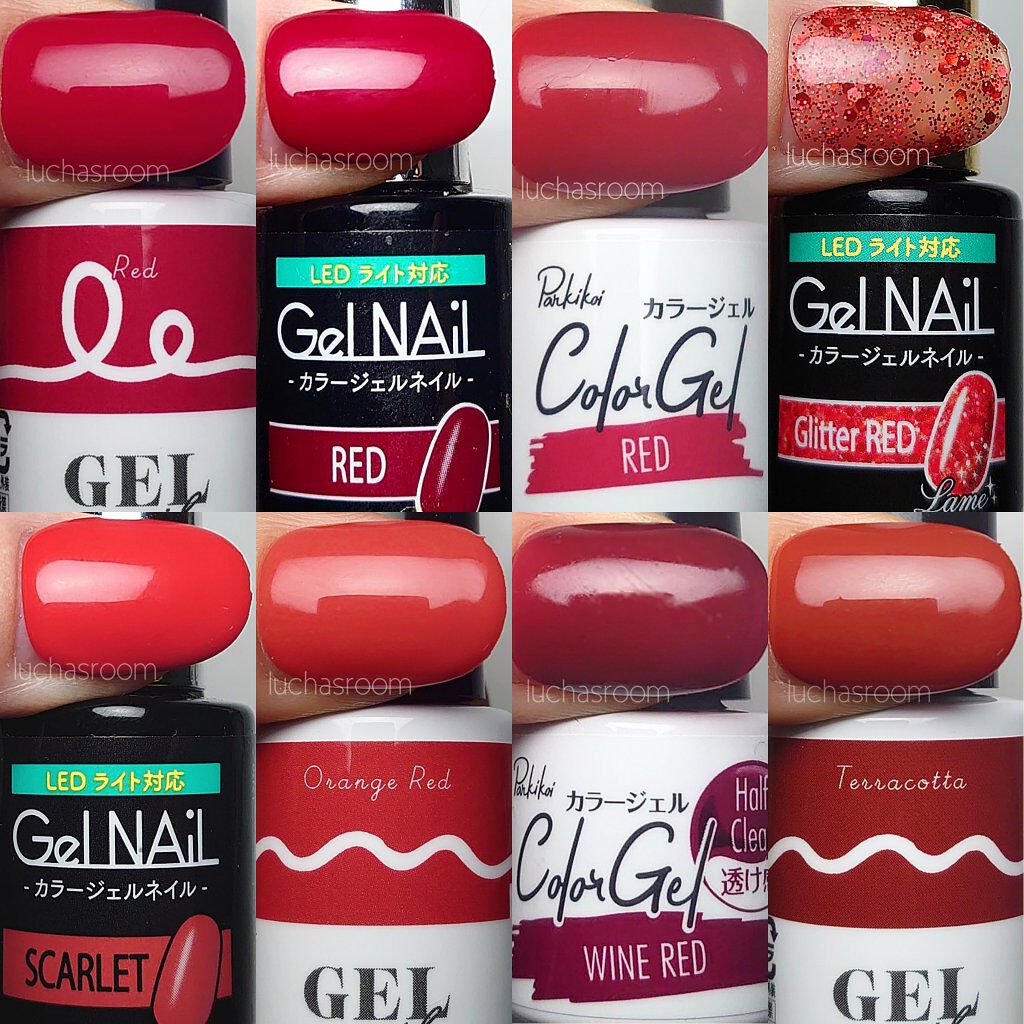 パル カラージェル レッド/キャンドゥ/ジェルネイルを使ったクチコミ（2枚目）