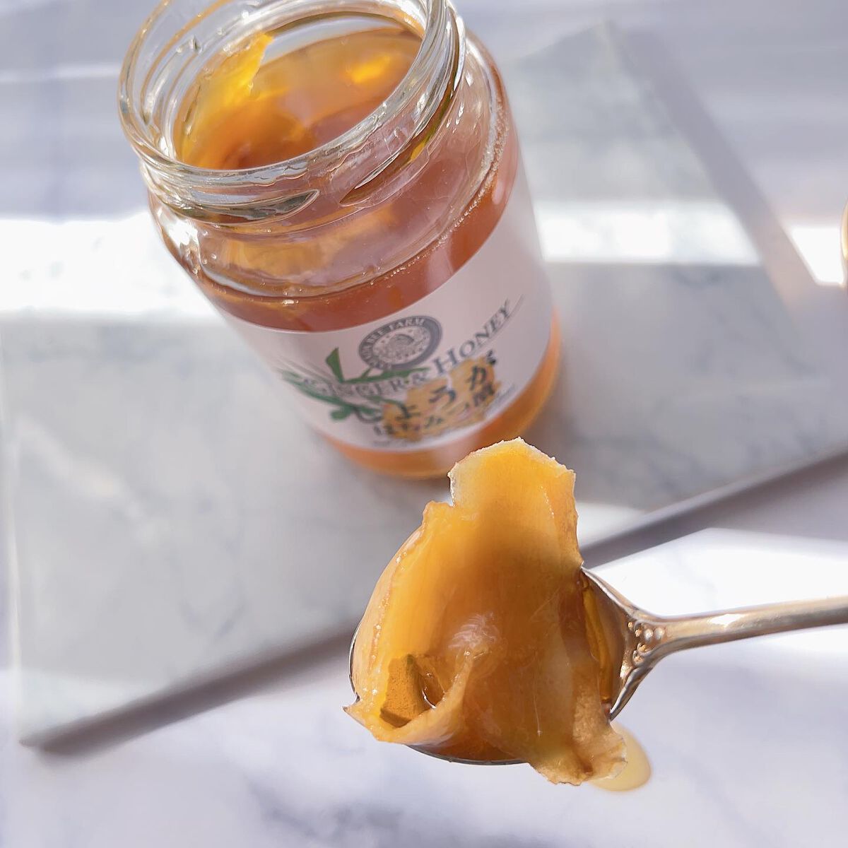 しょうがはちみつ漬/山田養蜂場（健康食品）/食品を使ったクチコミ（3枚目）