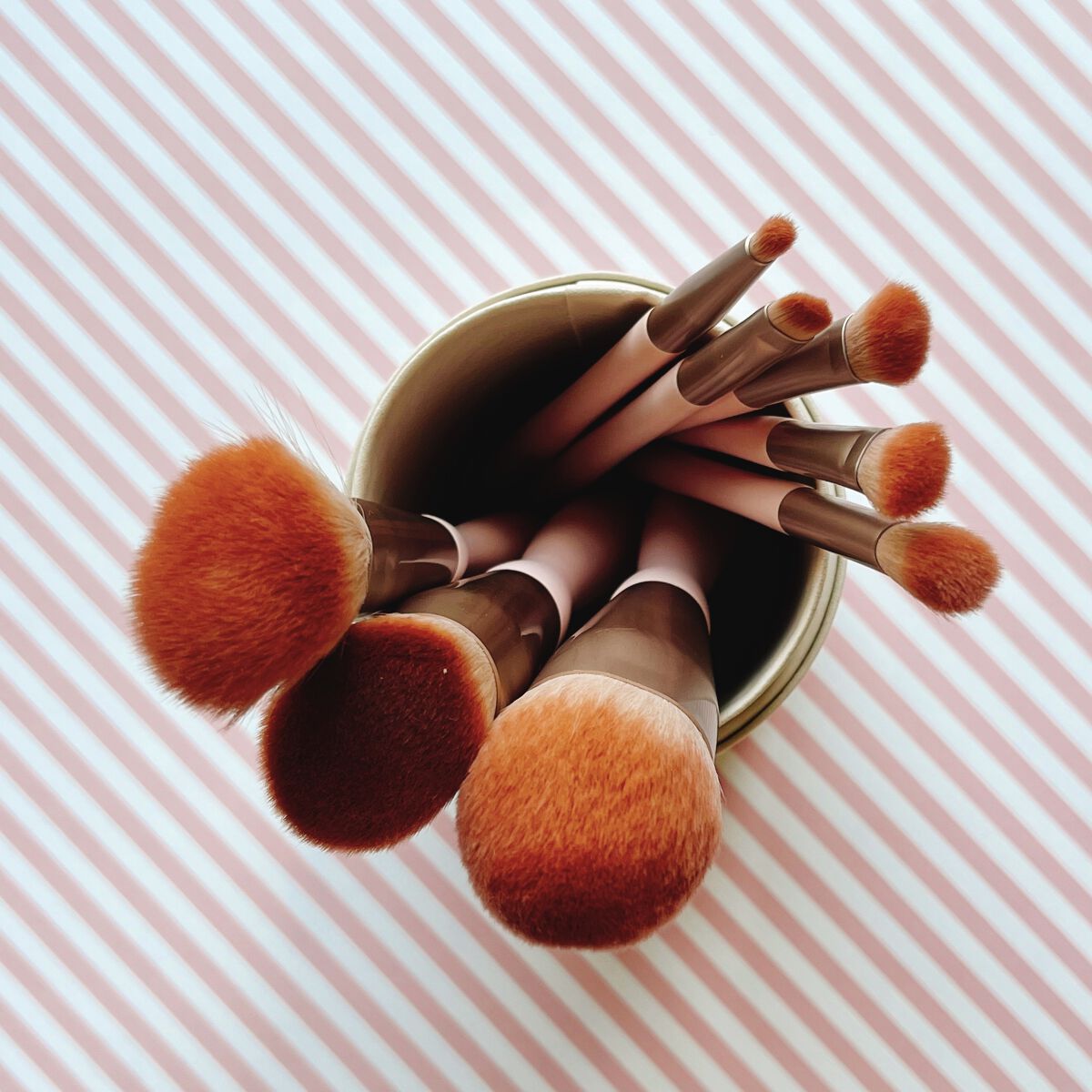 ローズクラウドメイクブラシセット/ZEESEA/メイクブラシを使ったクチコミ（3枚目）