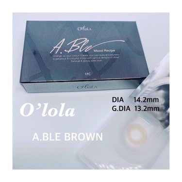 エーブルブラウンマンスリー (A.BLE BROWN monthly)/OLOLA/１ヶ月（１MONTH）カラコンを使ったクチコミ（2枚目）