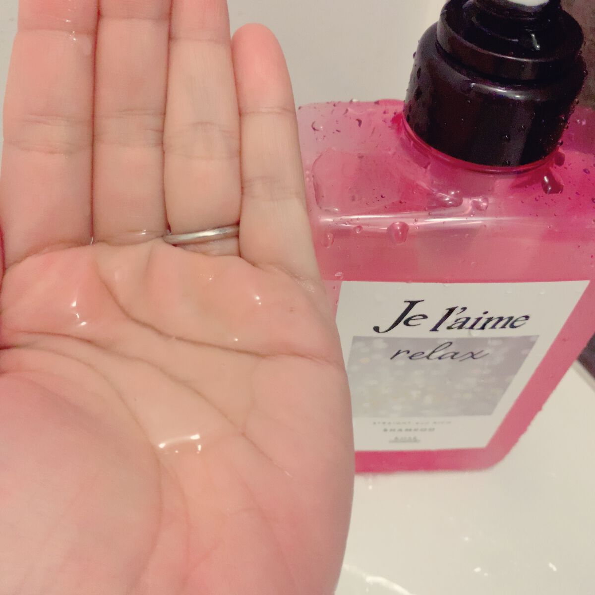 リラックス ミッドナイトリペア シャンプー/ヘアトリートメント (ストレート&リッチ)/Je l'aime/市販シャンプーを使ったクチコミ(3枚目)