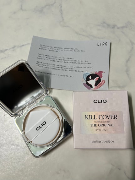 キル カバー ファンウェア クッション ザ オリジナル/CLIO/クッションファンデーションを使ったクチコミ(1枚目)