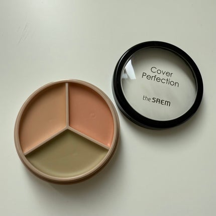 カバーパーフェクション トリプル ポット コンシーラー/the SAEM/パレットコンシーラーを使ったクチコミ(2枚目)