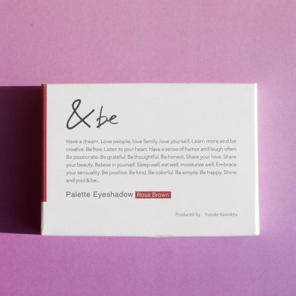 パレットアイシャドウ/&be/アイシャドウパレットを使ったクチコミ(5枚目)