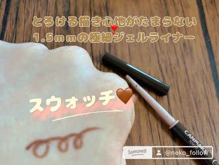 クリーミータッチライナー/キャンメイク/ジェルアイライナーを使ったクチコミ(3枚目)