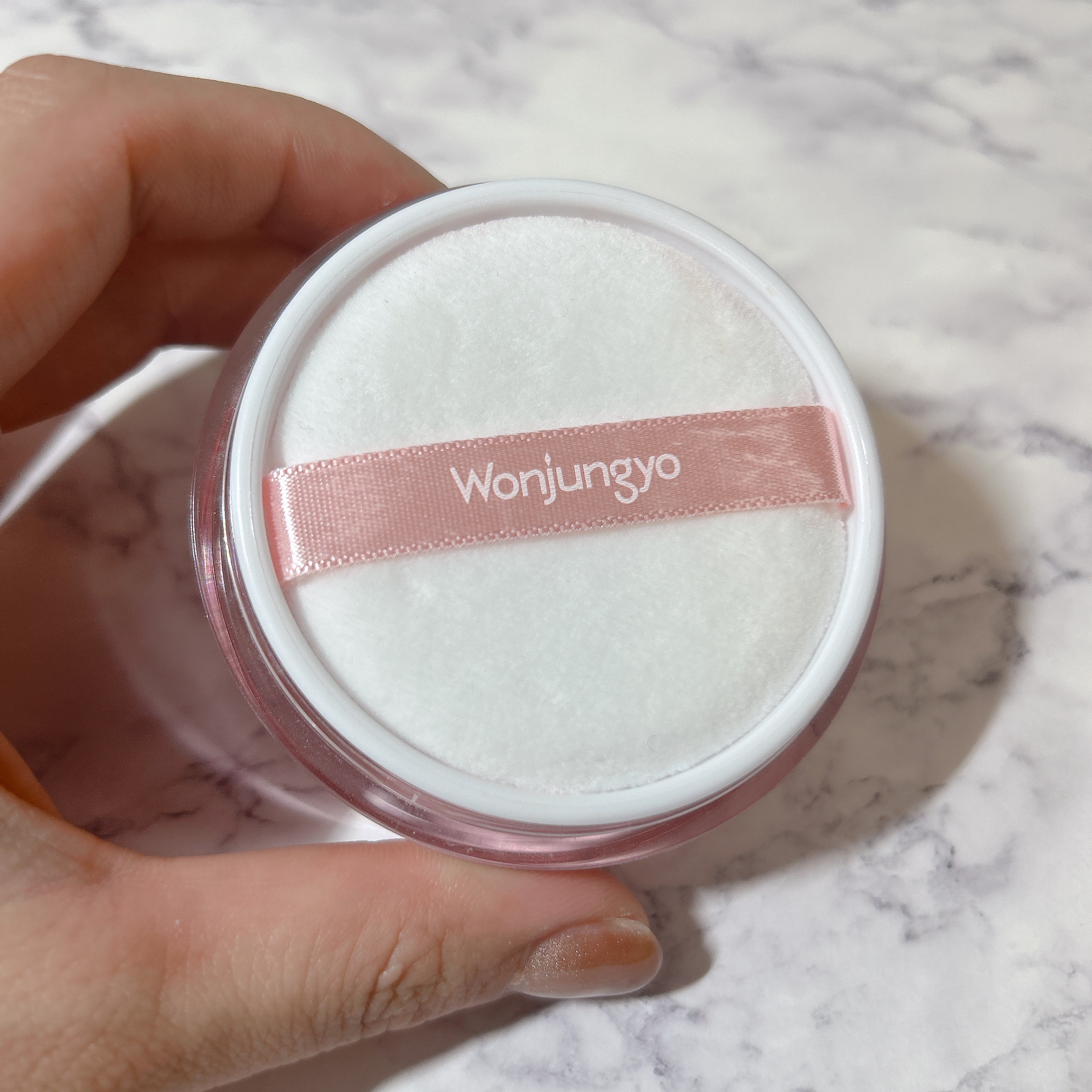 ウォンジョンヨ フィクシングブラーパウダー N 01 プレーンピンク/Wonjungyo/ルースパウダーを使ったクチコミ（2枚目）