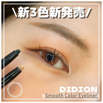 スムース カラー アイライナー 07 Star Spangled/DIDION/ペンシルアイライナーを使ったクチコミ(1枚目)