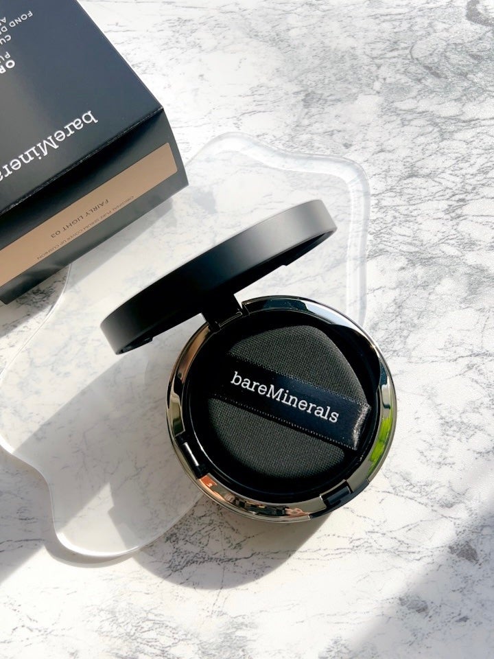 オリジナル ピュア セラム カバーアップ クッション/bareMinerals/クッションファンデーションを使ったクチコミ(3枚目)