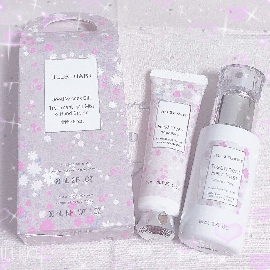 グッドウィッシーズギフト トリートメント ヘアミスト ＆ ハンドクリーム ホワイトフローラル/JILL STUART/その他キットセットを使ったクチコミ（1枚目）
