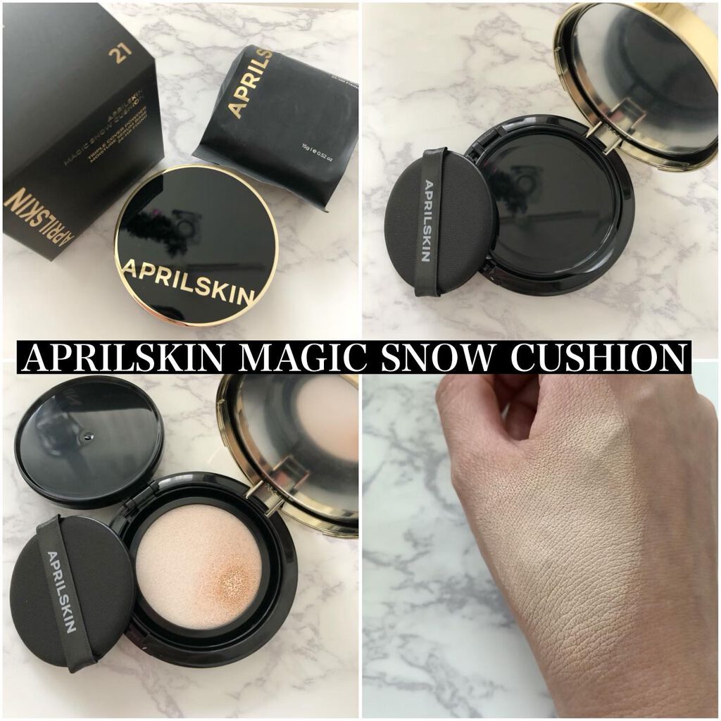 マジックスノークッションブラック 3.0/APRILSKIN/クッションファンデーションを使ったクチコミ（3枚目）