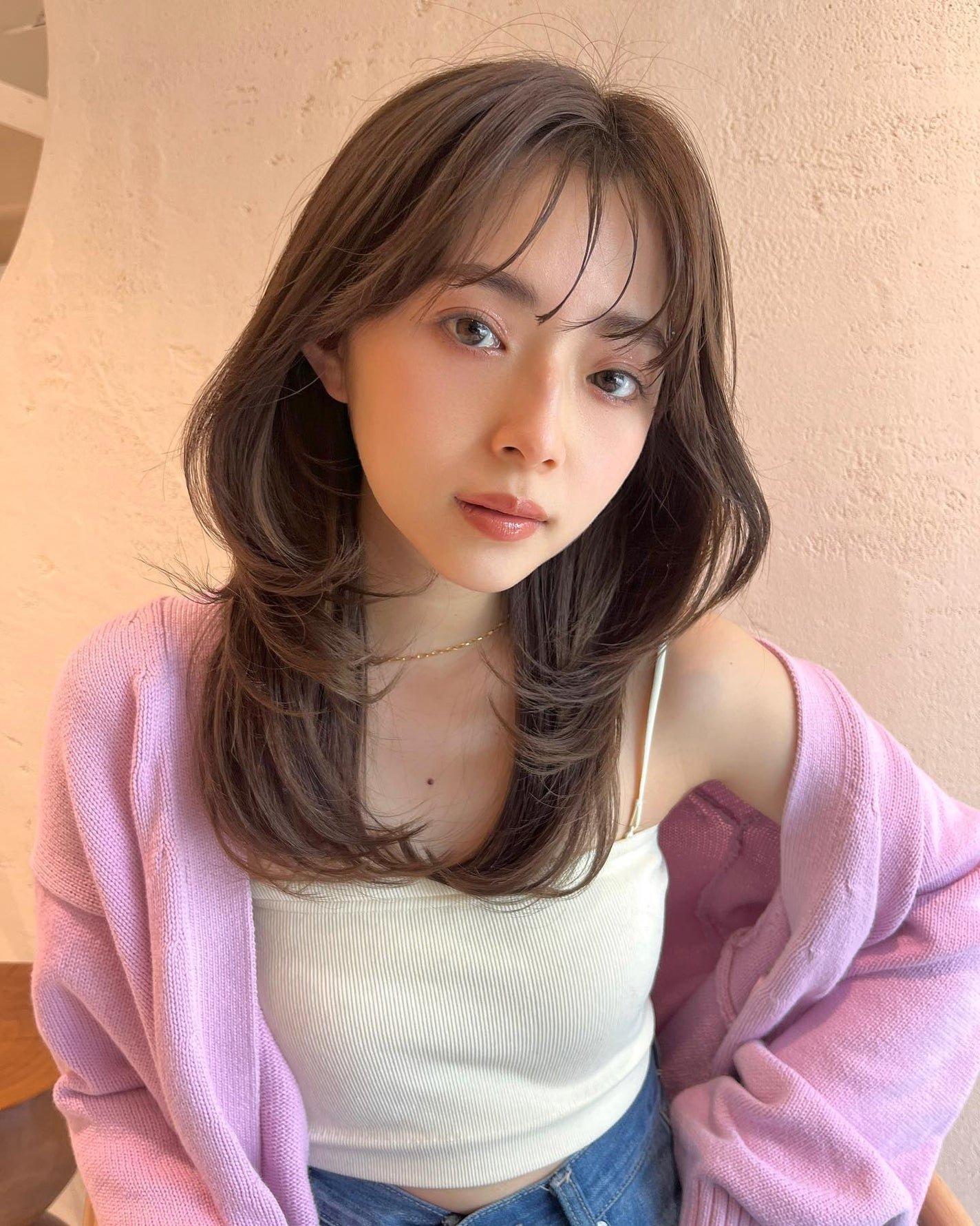 HARUNA on LIPS 「.大人なナチュラルヘア✨.韓国っぽく🌟ワンカールでやりすぎない..」(4枚目)