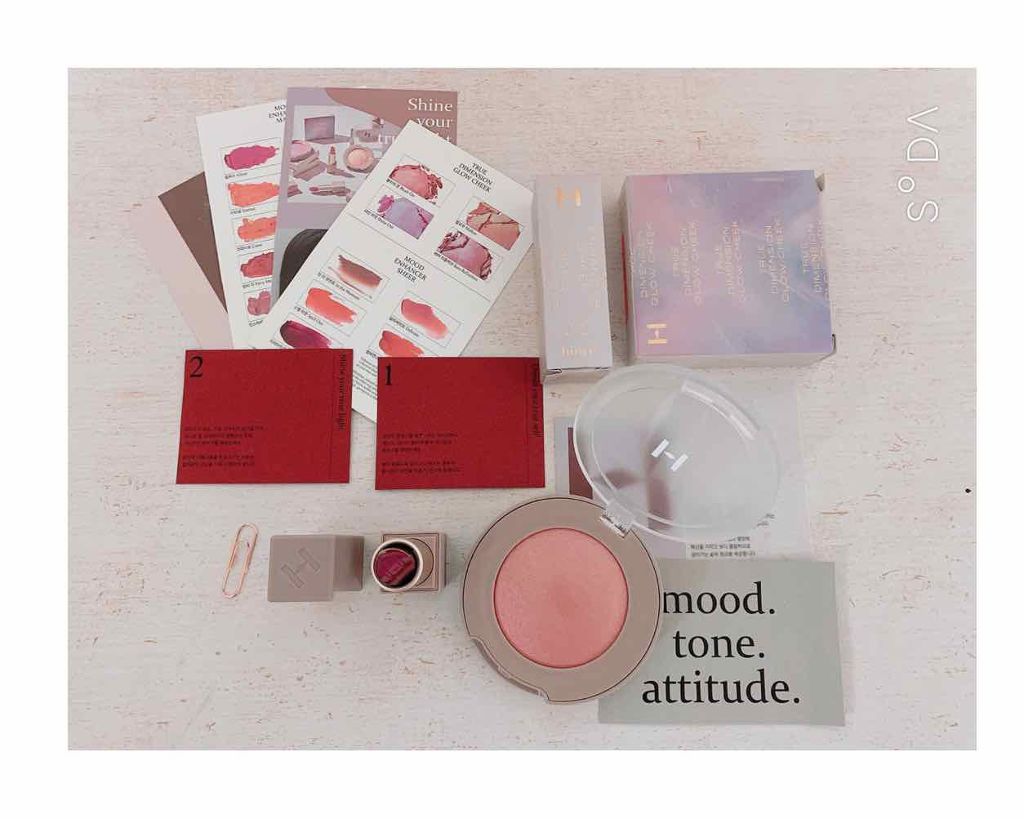 トゥルーディメンショングロウチーク/hince/パウダーチークを使ったクチコミ（1枚目）