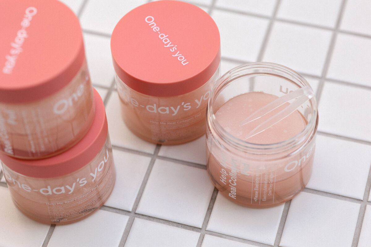 【One-day's you】新感覚ぷるぷるシート💞肌に吸い付く‼コラーゲントナーパッド現品プレゼント❤（1枚目）