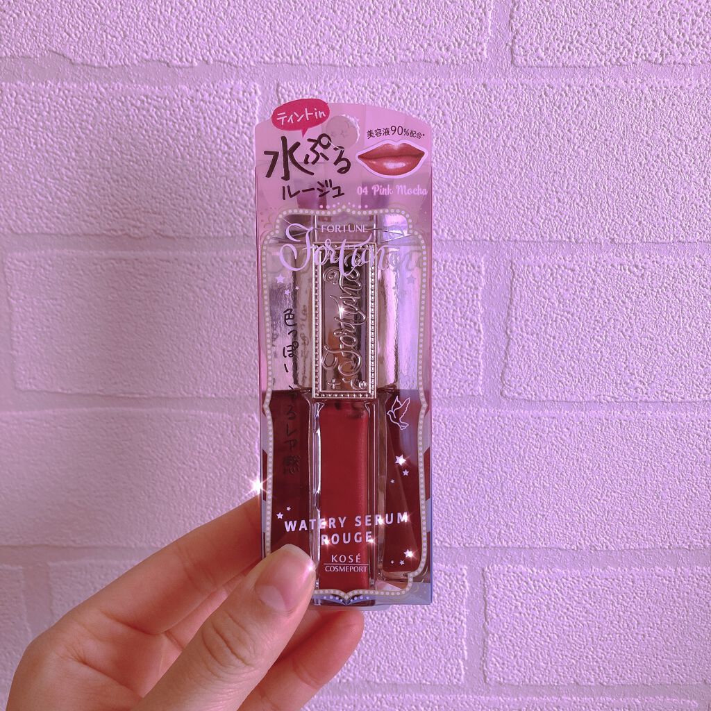 ウォータリーセラムルージュ/フォーチュン/口紅を使ったクチコミ(1枚目)