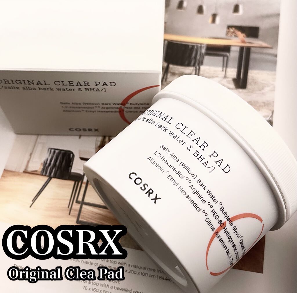 COSRX ワンステップオリジナルクリアパッドのクチコミ「拭き取りパッドの元祖‼︎
COSRX ワンステップオリジナルクリアパッド（70枚入）

▶︎角.....」（1枚目）