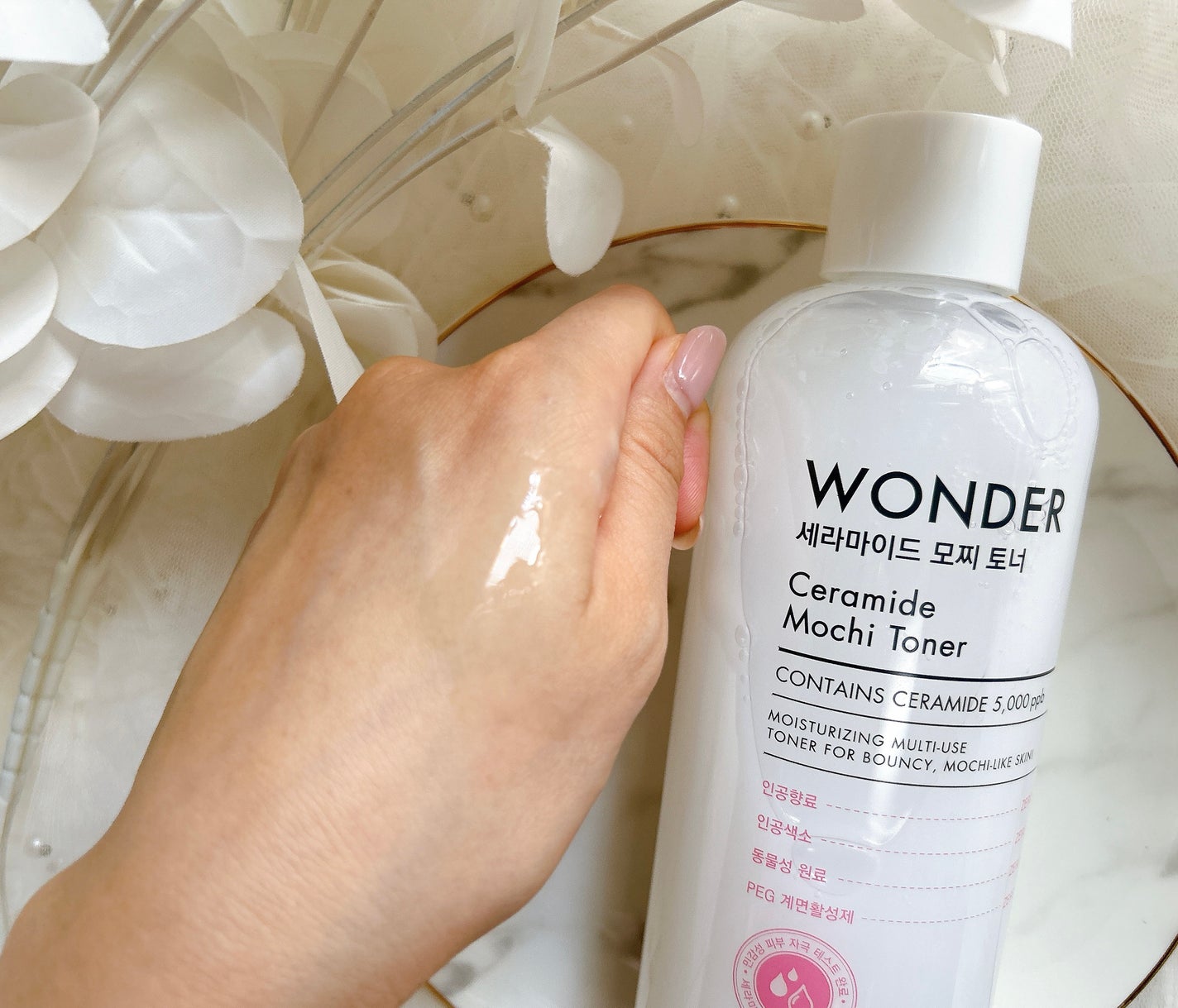 Wonder Ceramide Mochi Toner(トニーモリーワンダーCモチトナー)/TONYMOLY/化粧水を使ったクチコミ(4枚目)