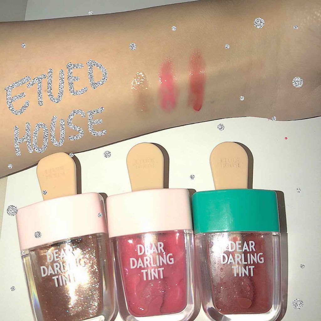 ディアダーリン ウォータージェルティント (アイスティント)/ETUDE/口紅を使ったクチコミ(1枚目)