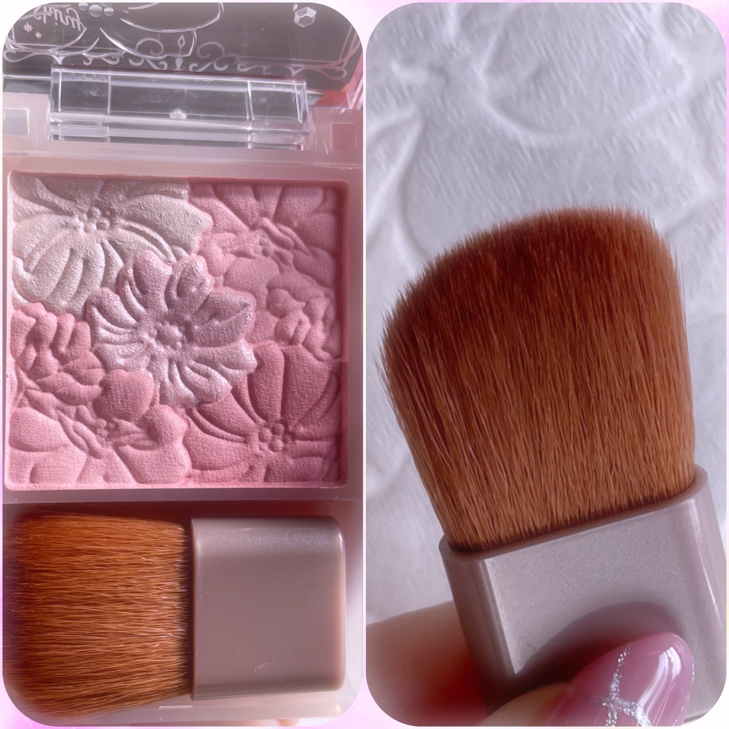 グロウフルールチークス(ブレンドタイプ)/キャンメイク/パウダーチークを使ったクチコミ(2枚目)