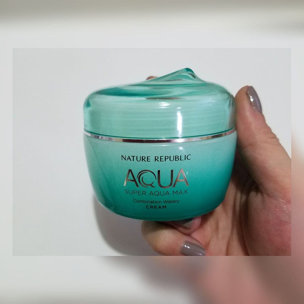 スーパーアクアマックス水分クリーム/ネイチャーリパブリック/フェイスクリームを使ったクチコミ(1枚目)