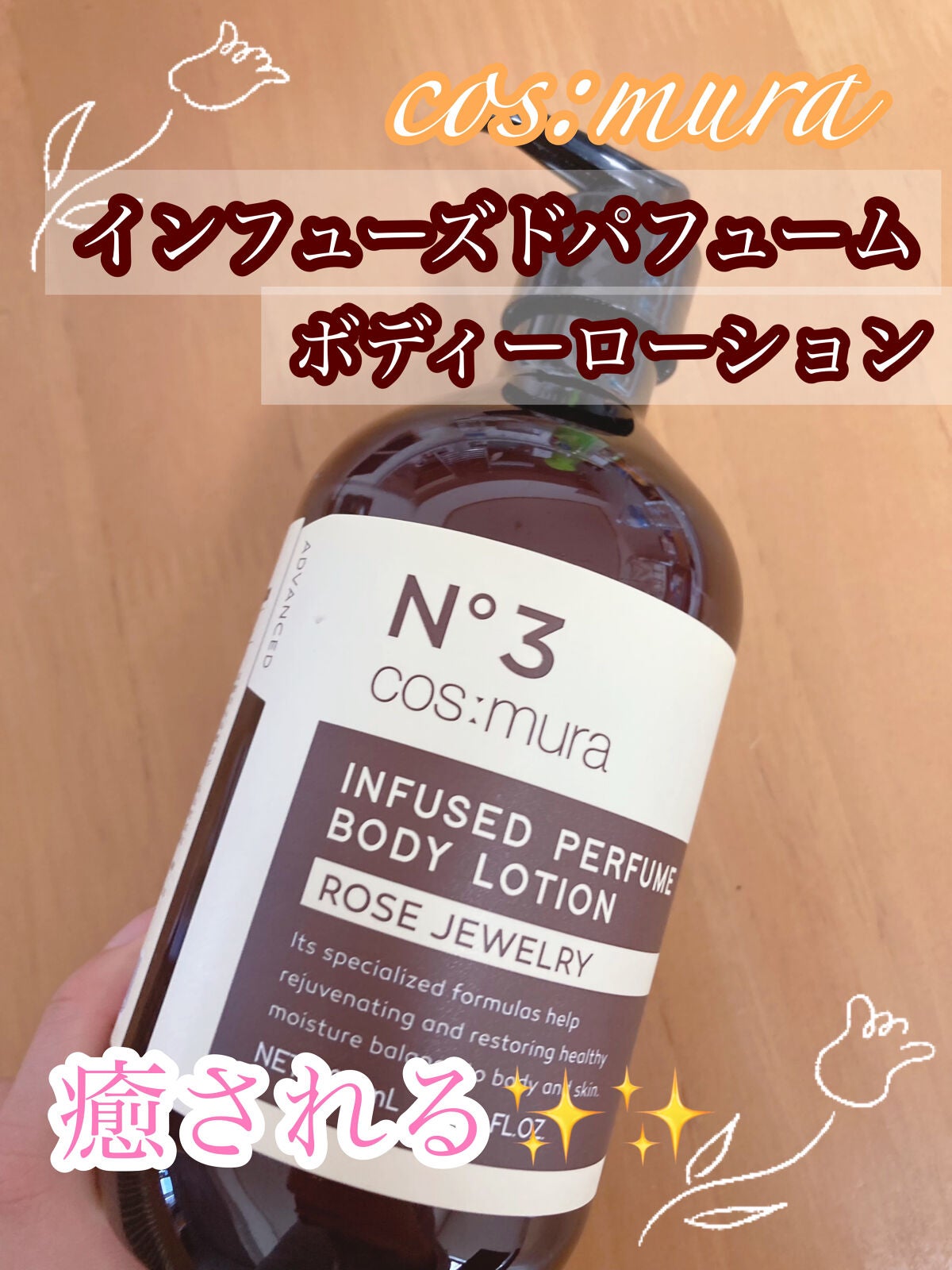インフューズドパフュームボディローション/cos:mura/ボディローションを使ったクチコミ(1枚目)