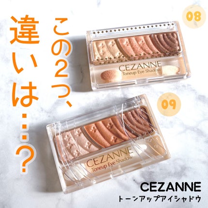 トーンアップアイシャドウ/CEZANNE/アイシャドウパレットを使ったクチコミ(1枚目)