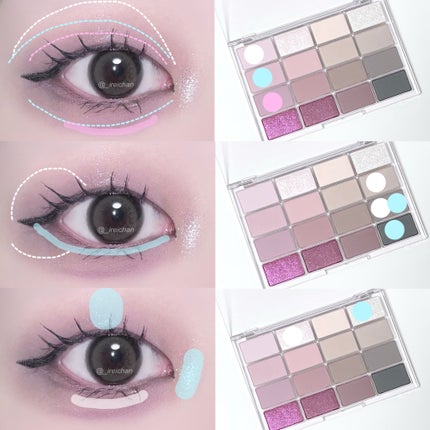 ソフトブラーリングアイパレット/wakemake/アイシャドウパレットを使ったクチコミ(3枚目)