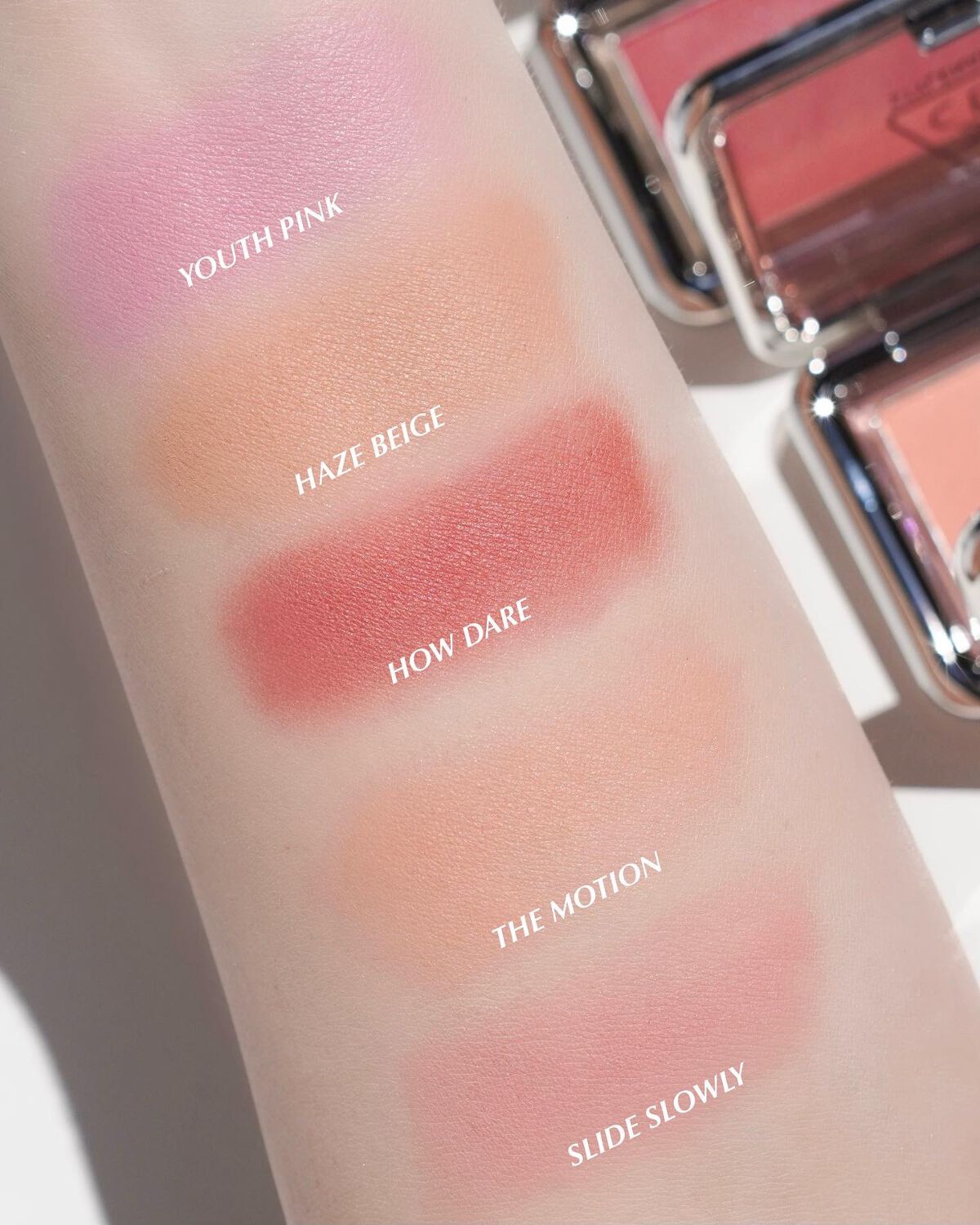 3CE ニューテイク フェイスブラッシャー ハウデア/3CE/チークを使ったクチコミ（2枚目）