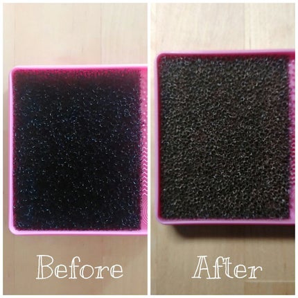 メイクブラシドライクリーナー/DAISO/メイクアップキットを使ったクチコミ(4枚目)